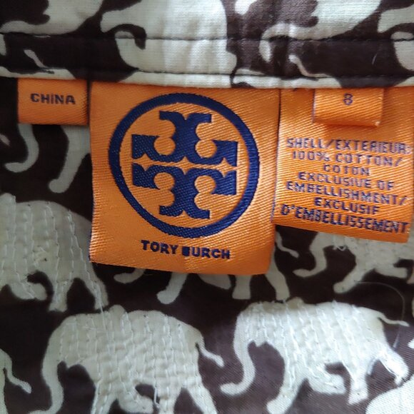 Tory Burch Lucky Elephant Sequin Playful Luxury Relaxed Fit Top 8 - Picture 9 of 9